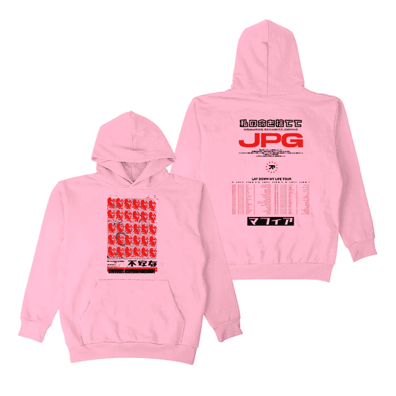 Jpegmafia Merch Hoodie Lay Down My Life Tour Hoodies JPG Logo Hip Hop Long Sleeve Men Women Pullover