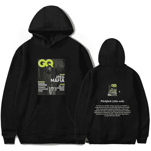 Jpegmafia Merch Hoodies Pitchfork CDMX Festival 24' Hoodie Hip Hop Rapper For Men Women Long Sleeve Streetwear Pullovers
