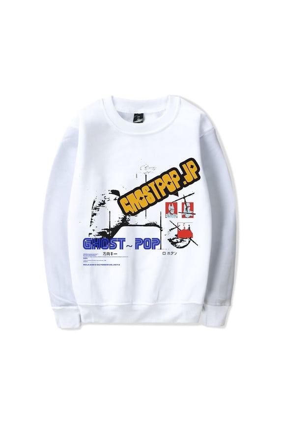 Jpegmafia Merch Long Sleeve Crewneck Ghost Pop Collage Sweatshirt Merch Hip Hop Long Sleeve For Fans Men Women Streetwears