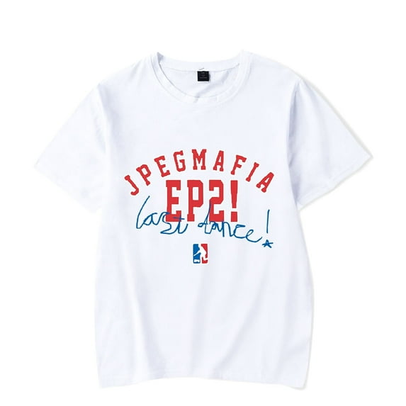 Jpegmafia Merch T-Shirt EP2 Ghost Pop Tee Hip Hop Short Sleeve For Fans Men Women Streetwear Summer Tops