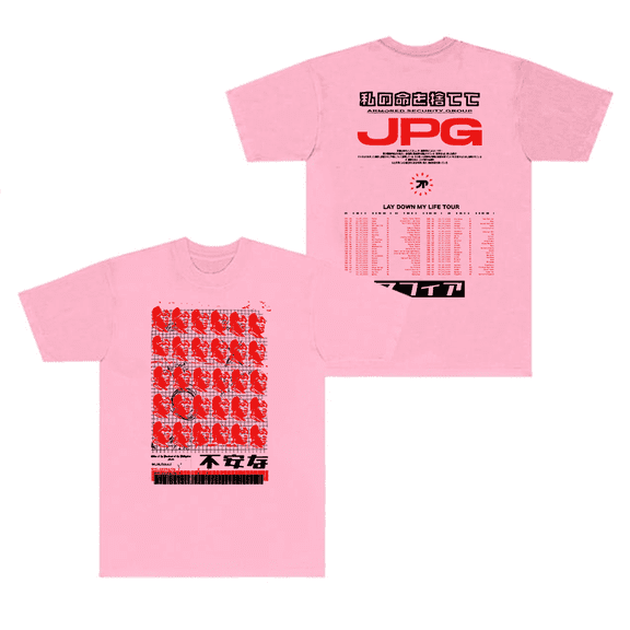 Jpegmafia Merch T-Shirt Lay Down My Life Tour Tee JPG Logo Hip Hop Short Sleeve Men Women Tops
