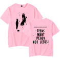 thumbnail image 1 of Jpegmafia Merch T-Shirt Teens Want Peggy Not Jesus T Shirts Hip Hop Rapper For Men Women Short Sleeve Tee, 1 of 2