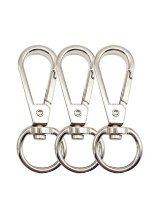 10pcs 1.25 Inch Inside Diameter Gold Key Rings Gold O Ring Clip Round  Carabiner Keychain Snap Hooks Buckles Key Chain Carabiner Clip Hooks  Keyring Cli