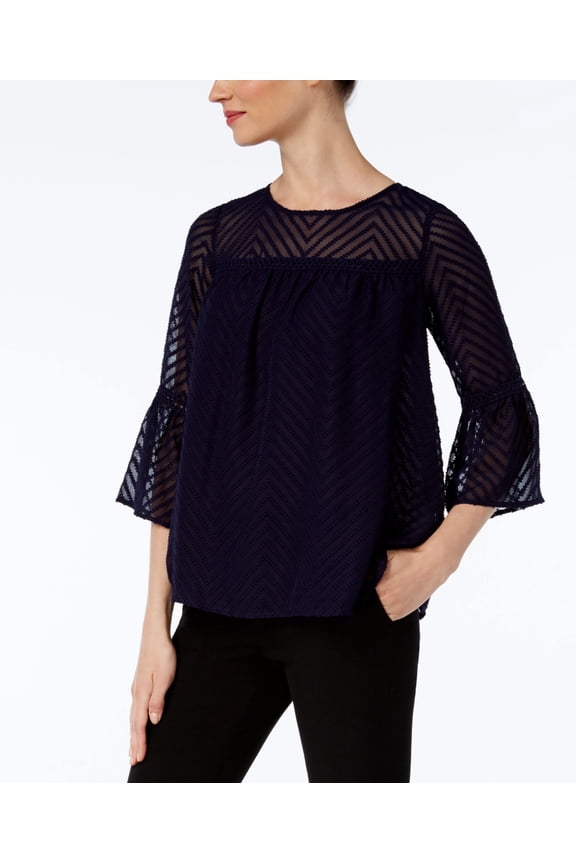 Jpr Bell Sleeve Peasant Top Evening Blue XL