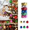 thumbnail image 1 of Jpxdew 24Pcs Shatterproof Plastic Christmas Ball Ornaments,30mm Multicolor Tree Decorations for Holiday Party,Pack of 24 for Hotel and Office Display, 1 of 7