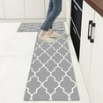thumbnail image 1 of Jpxdew Anti Fatigue Kitchen Mats Set of 2,Non Slip Waterproof Rugs 19.6x62.9/31.4 Inch,Stain Resistant Floor Mat for Sink Office, 1 of 7