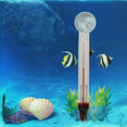 thumbnail image 1 of Jpxdew Aquarium Thermometer Submersible - Glass Fish Tank Water Temperature Monitor with Suction Cup, 0-40°C Range for Tropical Freshwater Saltwater Tanks (4.3in), 1 of 9