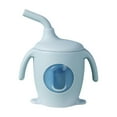thumbnail image 1 of Jpxdew Baby Silicone Cup,Transparent 180ml Straw Trainer,Dishwasher/Microwave Safe,BPA-Free Spill-Proof Design,6 Months+, 1 of 5