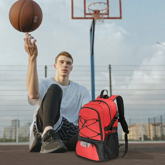 Jpxdew Basketball Backpack 32L,Air Cushion Support Shoe Compartment,Sports Gym Bag for Men Women
