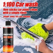 Jpxdew Car Wash Soap Wax-Infused High Foam,Auto Detergent for White Black Cars,Water Spot Protection,100ml,pH-Balanced