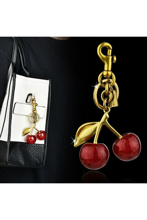 Cherries Keychains Bags Pendants Accessories,Car Keychains,Unique Design,Versatile Bag Pendant