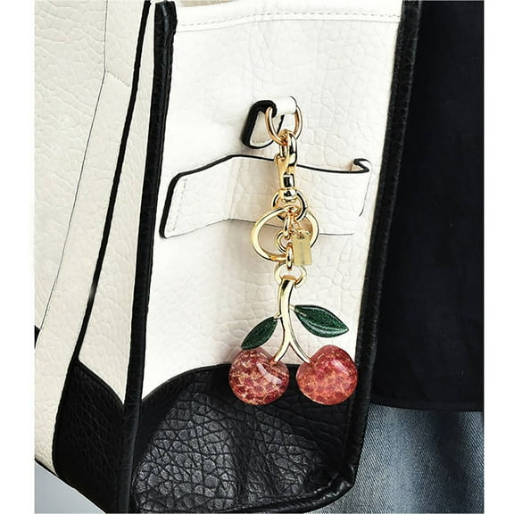 Jpxdew Cherries Keychains Bags Pendants Accessories,Car Keychains,Unique Design,Versatile Bag Pendant