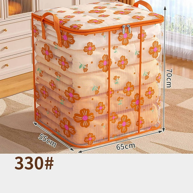 Jpxdew Clothing Storage Box Clearance,Large Capacity Moving Bag,PVC Transparent Sorting Basket,25.6X21.7X27.6IN