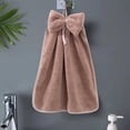 thumbnail image 1 of Jpxdew Coral Fleece Hand Towel,12.9x12.9in,Soft Absorbent,Hangable,Kitchen/Bathroom,Holiday Gift,Brown/Gray/Beige, 1 of 6