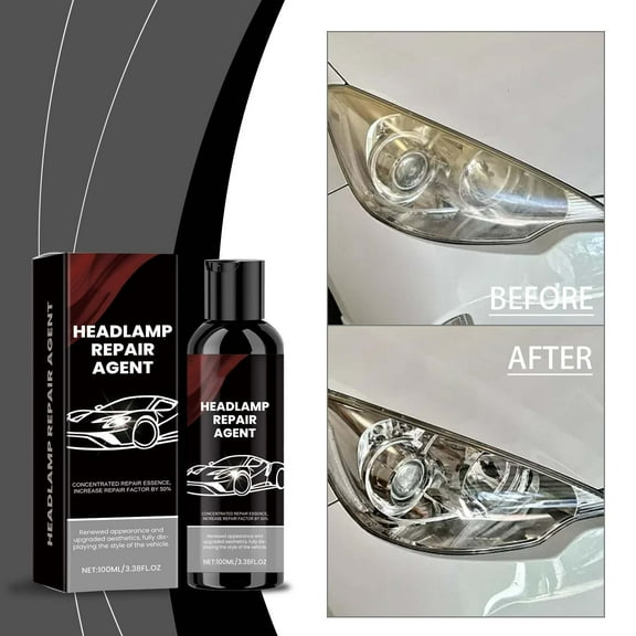 Jpxdew Headlight Restoration Kit,100ml Polishing Paste for Car Headlights Cleaner,Scratch Remover Refinisher Paint Care