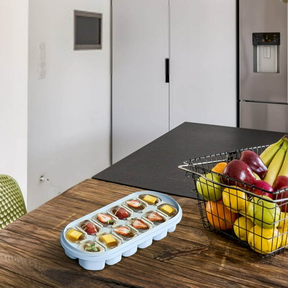 Jpxdew Ice Lattice Molds-Food Grade Material,Easy Demolding,12 Compartments,7.32x3.15in