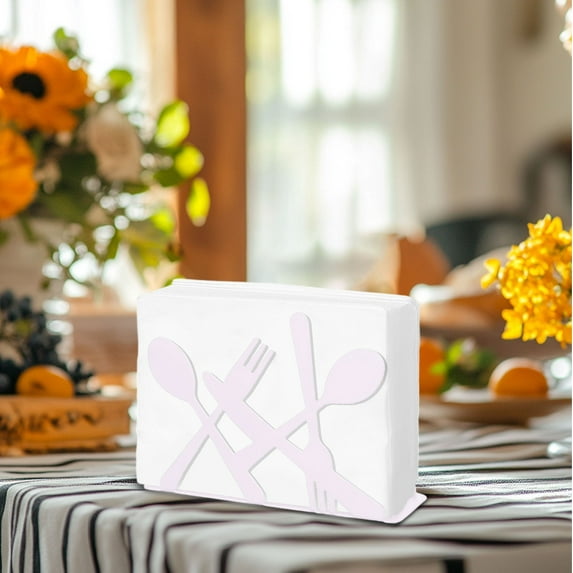 Jpxdew Iron Paper Towel Holder,4.3x3.2x1.6in Napkin Rack,Minimalist Kitchen Counter Decor,Living Room Table Organizer,Holiday Gift Home Essential