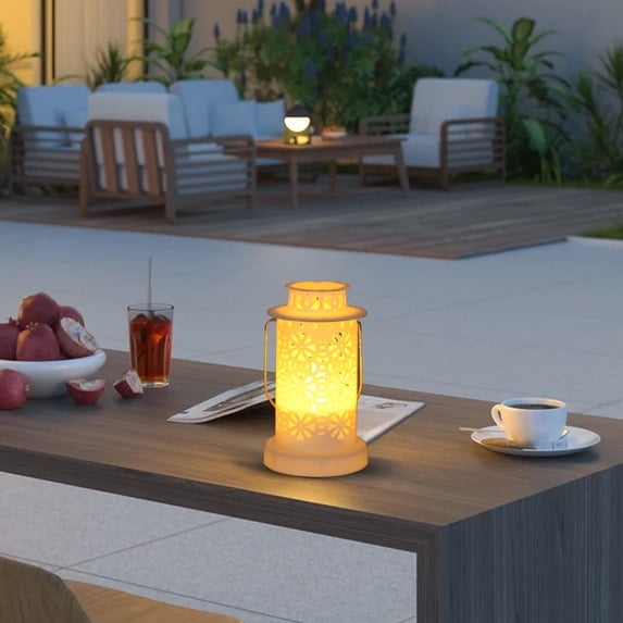 Jpxdew LED Candle Lights for Holiday Party Decor,Battery Operated Warm Yellow,Ambient Lighting No Fume