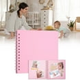 thumbnail image 1 of Jpxdew Loose Leaf Album,DIY Wedding Baby Commemorative Scrapbook Album,DIY Scrapbook Photo Album,Memory Keeping Album Photo,Commemorative Scrapbook Kit Memory,Pink,7x7in, 1 of 3