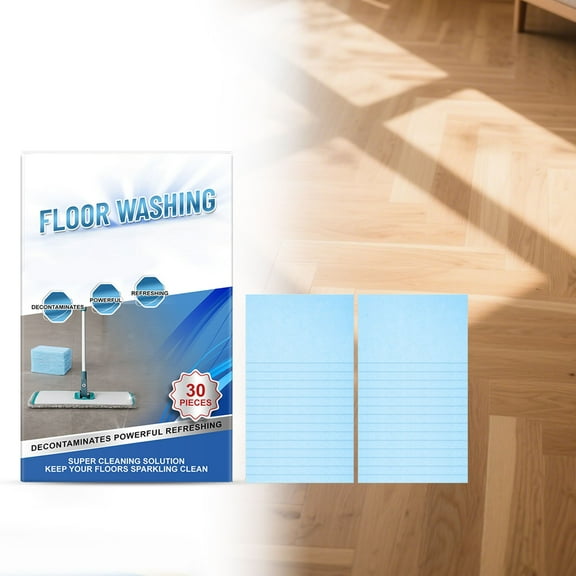 Jpxdew Multifunctional Floor Cleaning Sheets 30 Pack for Mops,Decontamination Brightening Dissolving Tablets Home