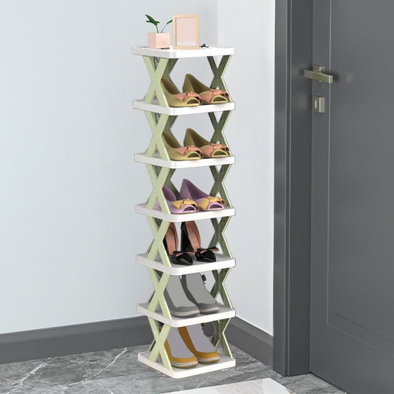 Jpxdew Multilayer Storage Shelf,7-Tier 38.3x10.2x9.44in,Scandinavian Style Rack,Living Room Organizer DIY Home