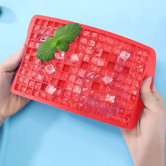 Jpxdew Silicone Ice Cube Tray,160-Cavity Food-Grade Mold,9.5x4.8inch Freezer Safe,Mini Cubes for Cocktails Whiskey Chilling