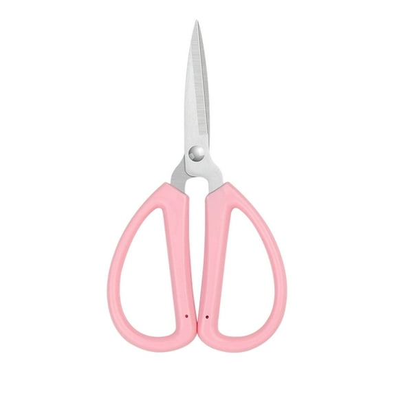 Jpxdew Stainless Steel Scissors-7.68 inch Multi-purpose Household Scissors with Red Handle for Cutting Fabrics,Threads,Office and Study Use