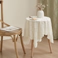 thumbnail image 1 of Jpxdew Sunflower Tablecloth,Lace Knitted Table Cover 35.43x35.43 Inch,Polyester Beige,43 Inch,Polyester Beige,Dining Coffee Desk, 1 of 6