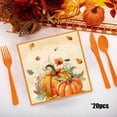 thumbnail image 1 of Jpxdew Thanksgiving Pumpkin Napkins for Fall Party Supplies,20 Pcs 6.5x6.5in,Waterproof Paper Design, 1 of 6