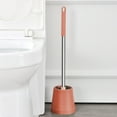 thumbnail image 1 of Jpxdew Toilet Brush and Holder Set, Modern Bathroom Cleaning Tool with Drip-Free Caddy, Compact Stand for Storage, Long Handle for Effective Cleaning, 1 of 6