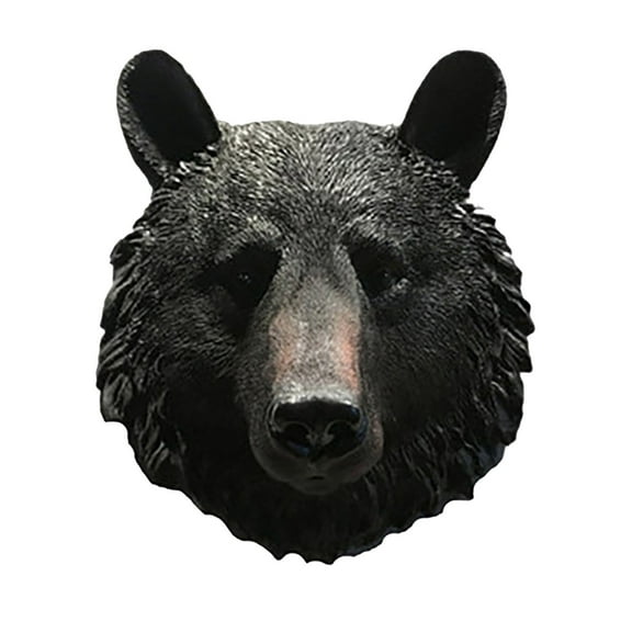 Jpxdew Wall Statue,Bust Sculpture,Wolf/Leopard/Bear Head-Lifelike Resin Home Decor for Living Room,Bedroom,Office,and Bar,Easy Install