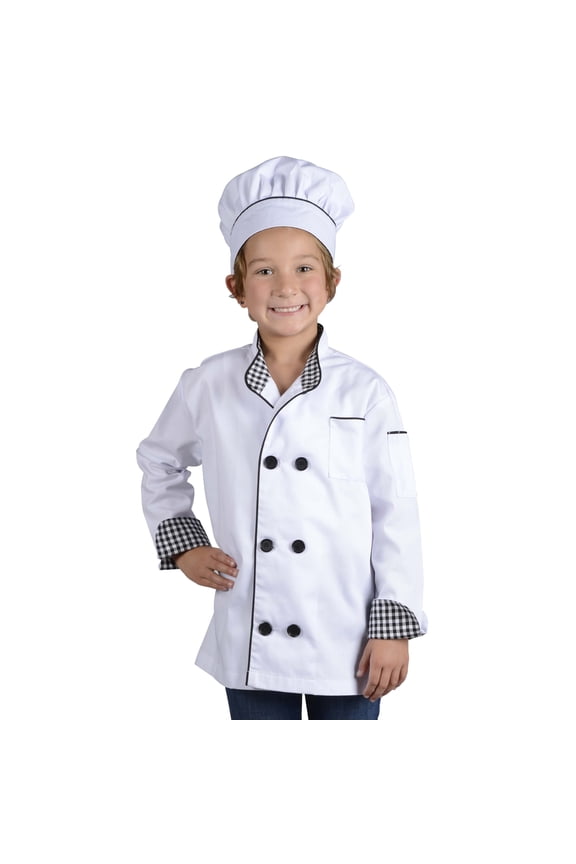 Get Real Gear Jr Chef Jacket w Hat size Large