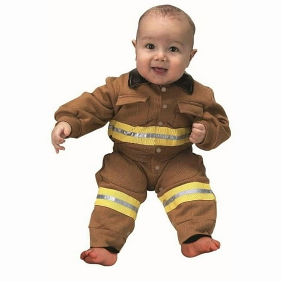 Jr. Fire Fighter Suit size 6 to 12 Months - tan