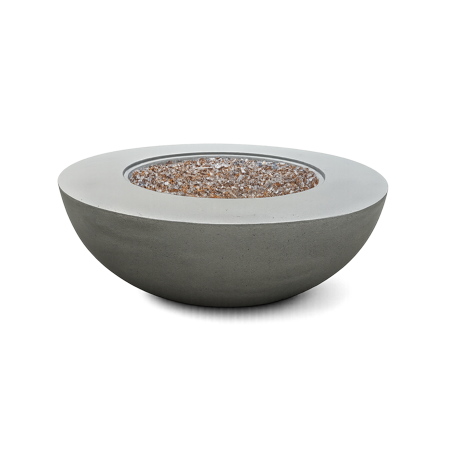 Jr's Patio Propane Outdoor Patio Furniture Concrete Bowl Fire Pit 70,000BTU