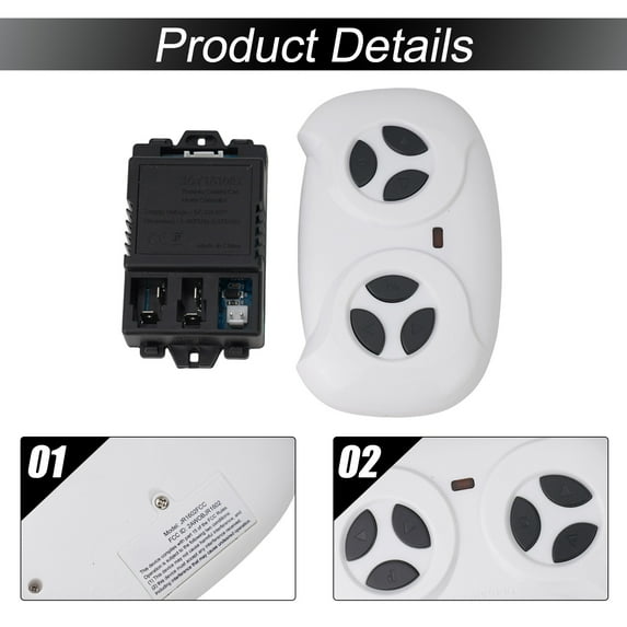 Jr1810Rx 6-12V Control Box For Kids Electric Car Zcy1810Rx Receiver 5 Pin 7Pin 5 Pin Full Set