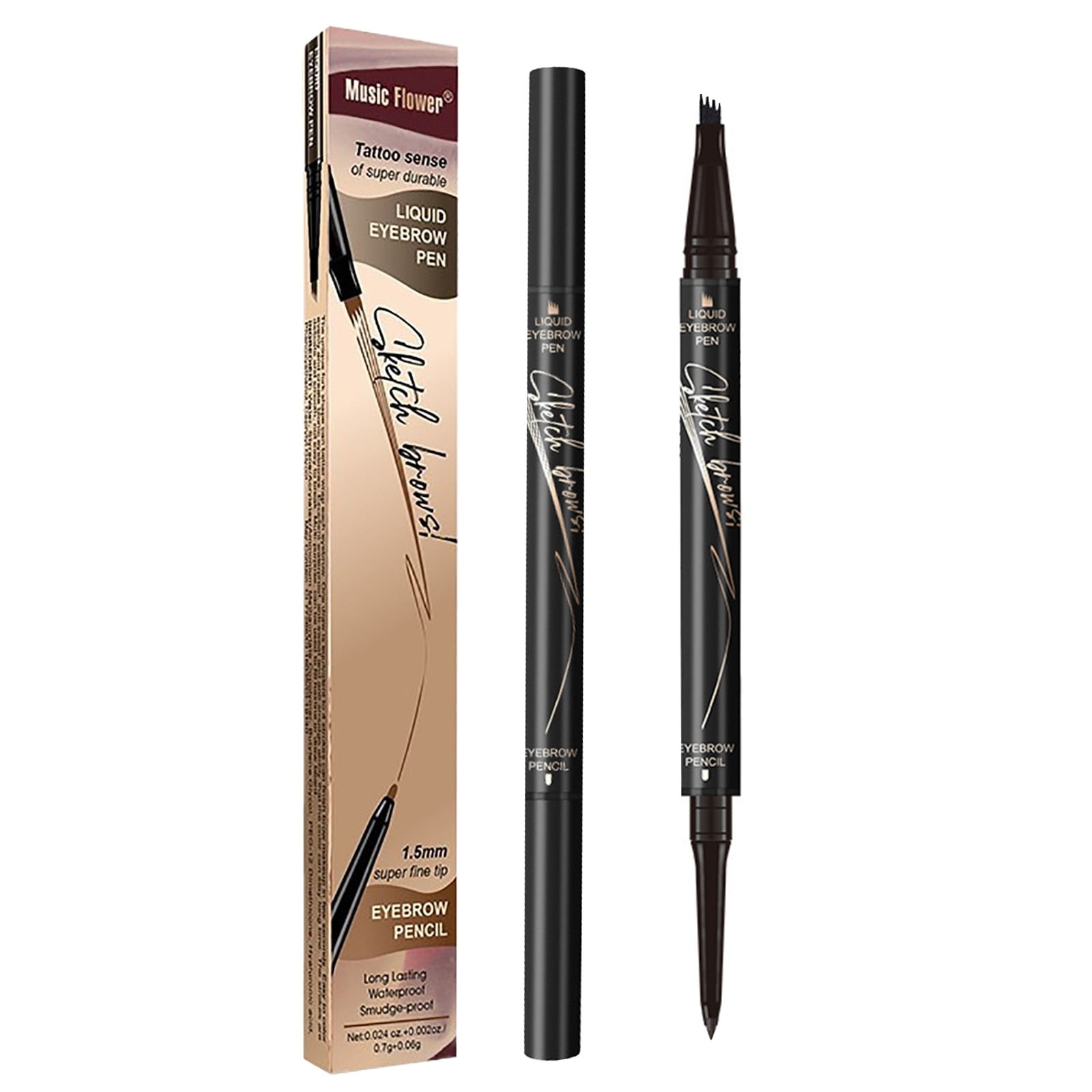 Jrocdr 0.7mlTip Eyebrow Pencil & Liquid Filler Quad Point Precision