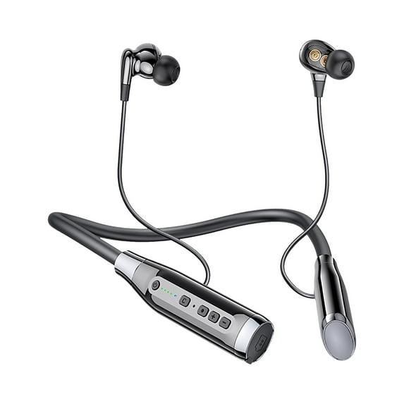 100 Hours Playtim E Bluetooth Headphones With Mic TF Card Slot Light&Comfortable Wireless Neckband Headset IPX5 Waterproof Sport Earbuds For Home Office,Wireless Headset With Microphone For Car