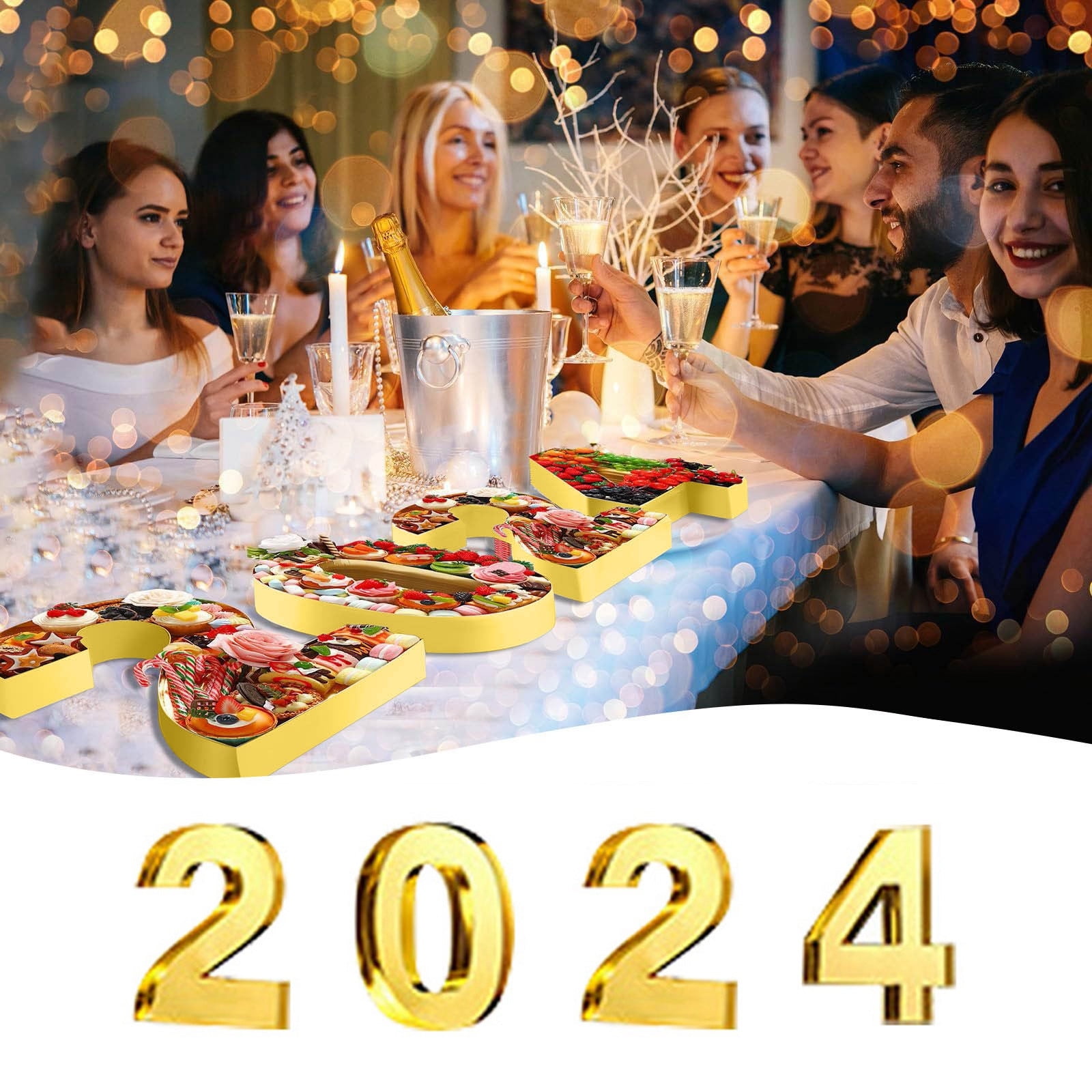 Jrocdr 2024 Charcuterie Numbers Fillable Graduation Cardboard Number