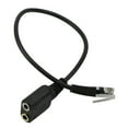 Jrocdr 3.5mm Female to Jack Adapter Convertor PC Headset Telephone