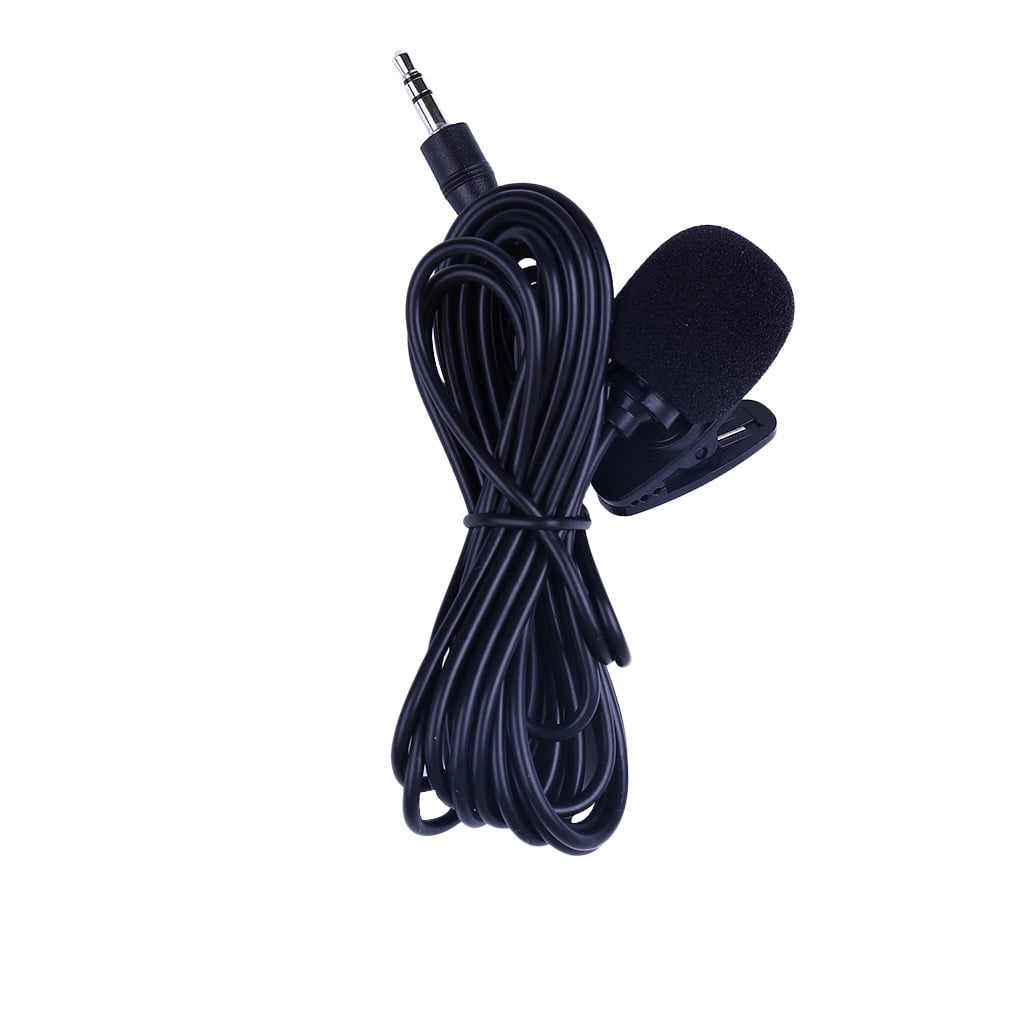Jrocdr 3.5mm Microphone Car Stereo For Audio DVD External Mic LCD