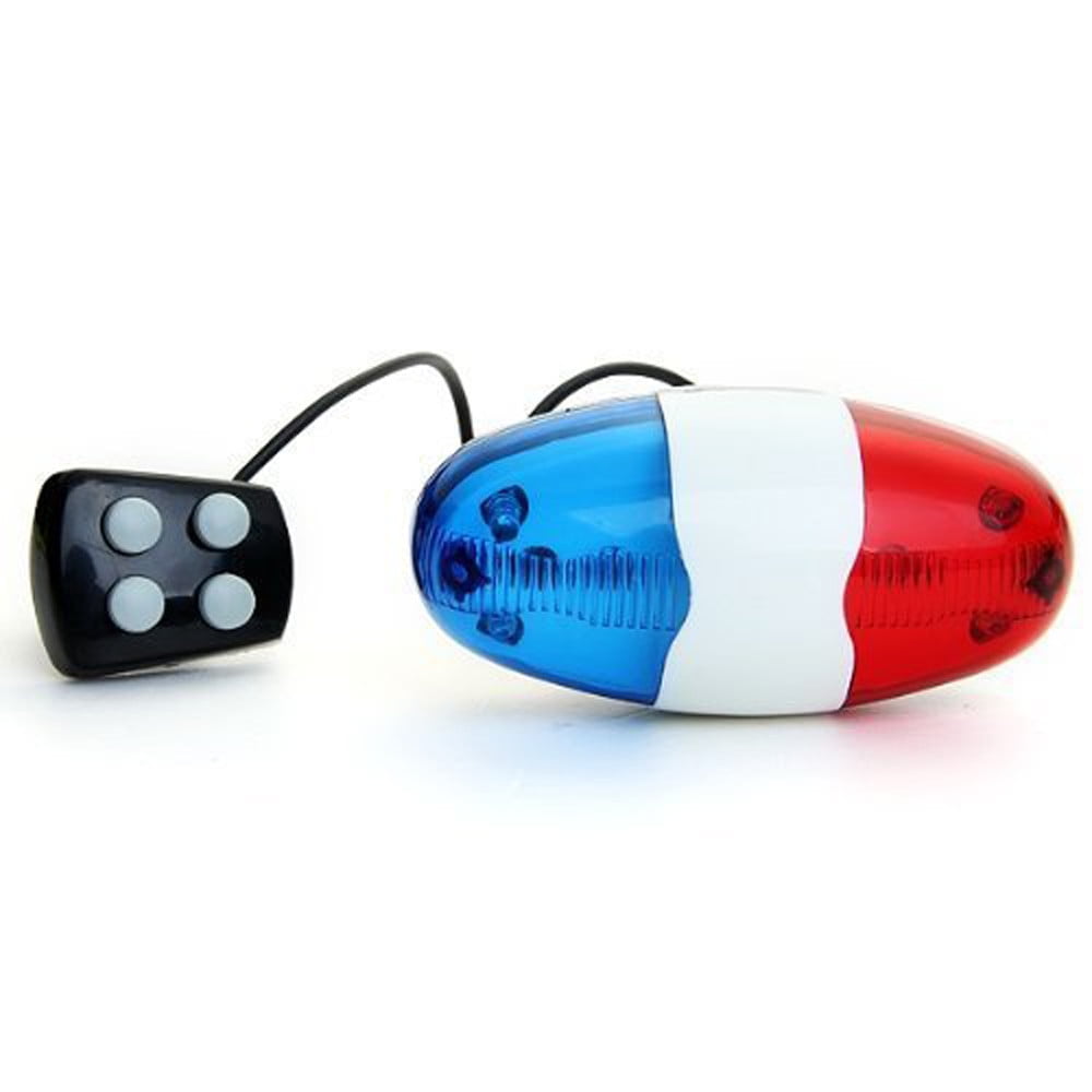 Jrocdr 6 LED 4 Sounds Horn Ring Car Light Trumpet For Bike Lights for