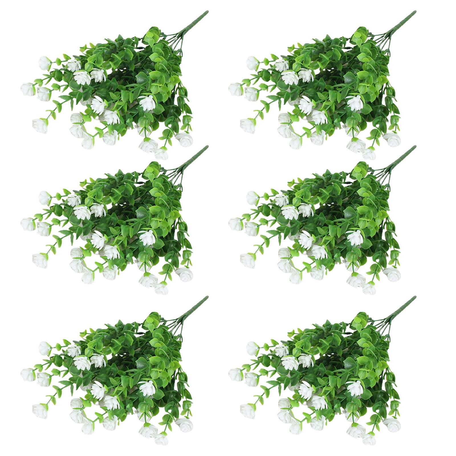 Jrocdr 6Pcs Artificial Flowers Outdoors Flower For Outdoor Flowers In