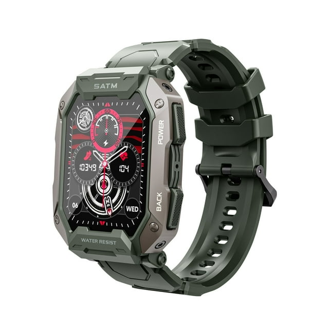 Jrocdr Calling Outdoor Smartwatch Sport Modes Step Counter Heart Rate & Oxygen 410mAh Long