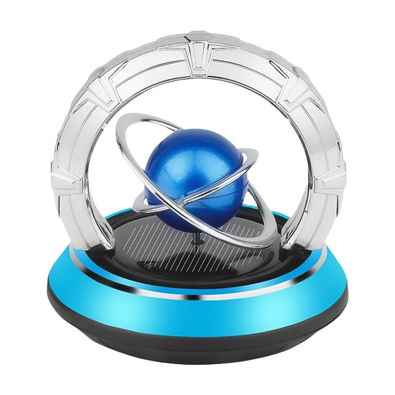 Jrocdr Car Solar Rotating Galaxy Aromatherapy Diffuser Automobile Double Ring Solar Perfume Diffuser Car Solar Potating Aromatherapy Car Vent Air Fresheners New Car Scent Air Holder House Oil