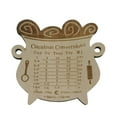 Jrocdr Decorations Cauldron Conversion Chart Wood Kitchen Witch Baking