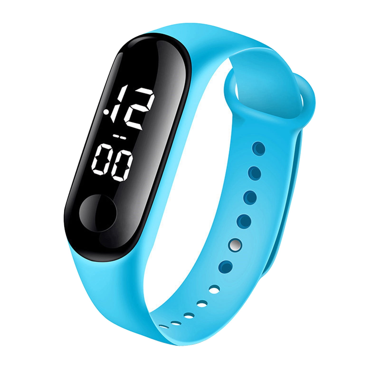 Jrocdr Fashion Digital LED Sports Watch Unisex Silicone Band Wrist Men Women Watch for Android compatible with Honor Band 6 Smart Watch Smart Watch Music Storage Walmart