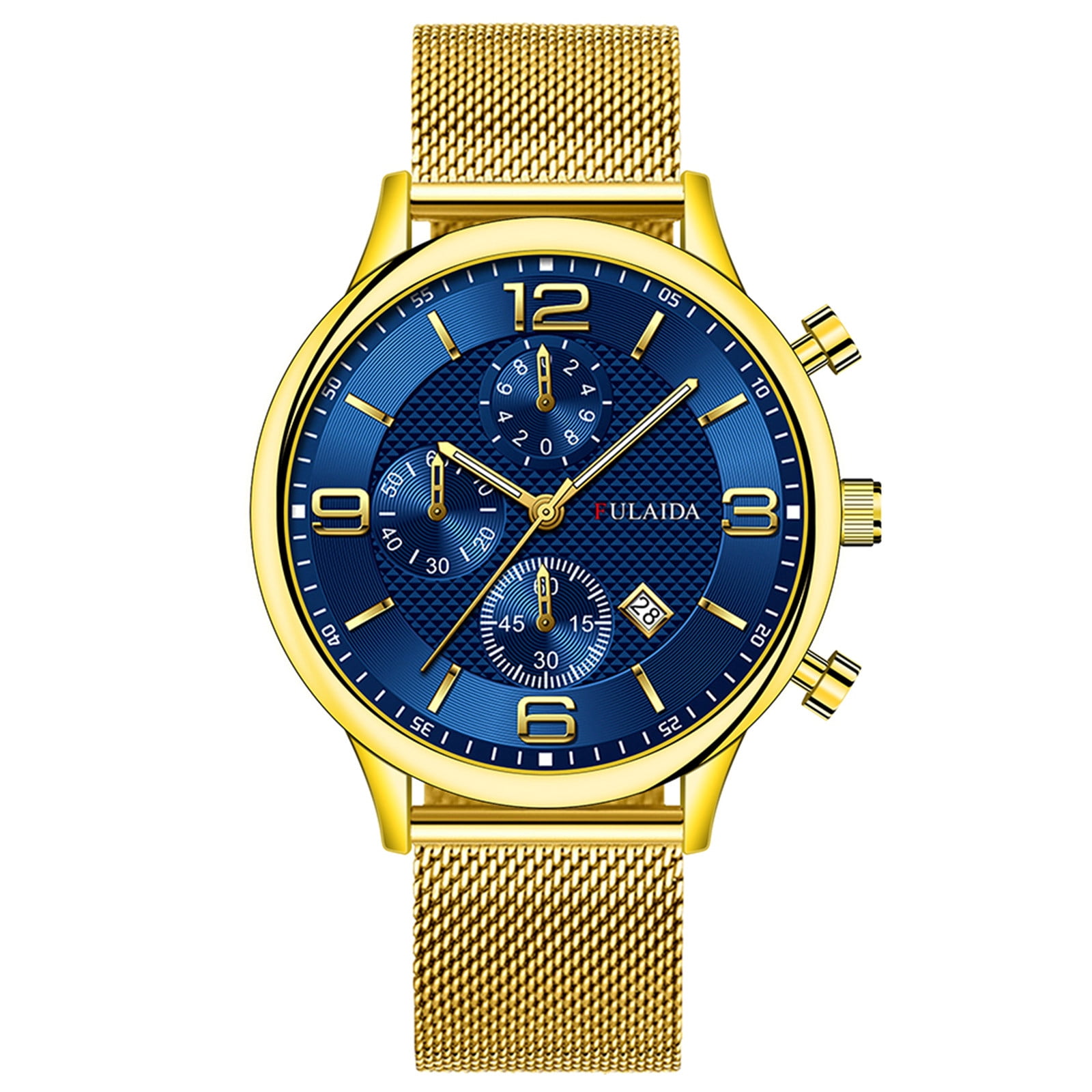 Jrocdr Fashion Sport Men's Stainless Steel Steel Band Quartz Analog