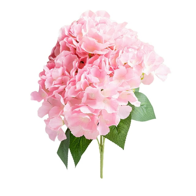 Jrocdr Florals 13'' Silk Hydrangea With Long Stems Flowers Realistic