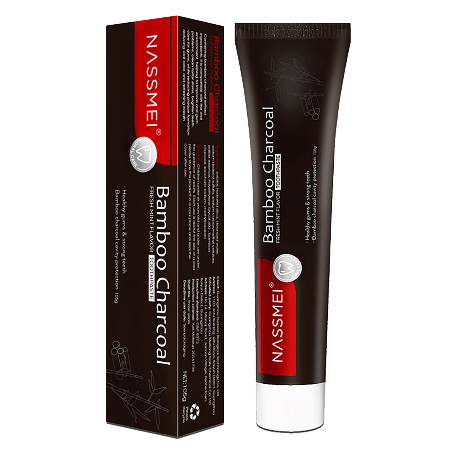 Jrocdr Fresh Breath, Teeth Toothpaste, Natural Mint Activated , No Pigment Ddded Bubble Fruit