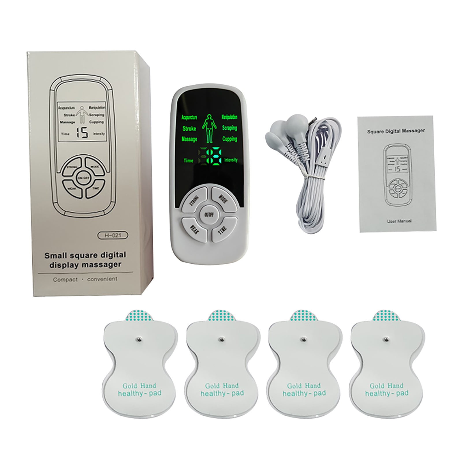 Jrocdr Functional Digital Massager Electronic Massager Mini Massager Ma